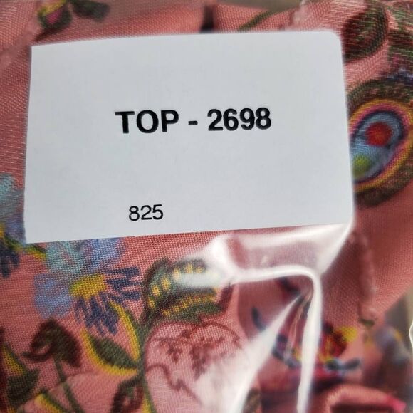 LOFT Petites Pink Floral Long Sleeve Blouse – Size MP - Picture 8 of 8